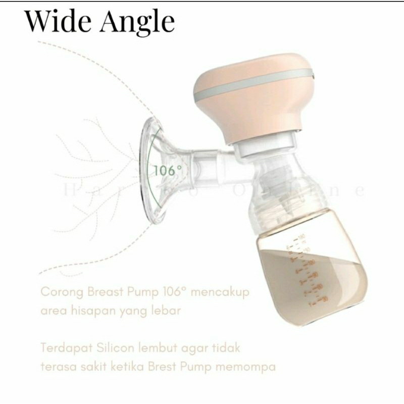 HARCOO Online Breast Pump - Pompa Asi Single Elektrik