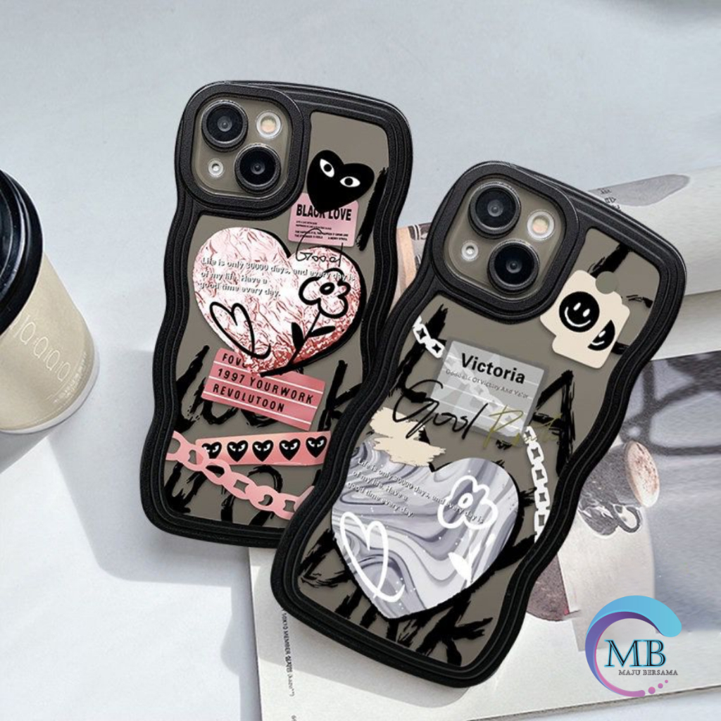 SS814 SOFTCASE TPU FASHION LOVE GRAFITI FOR IPHONE 6 7 8 6+ 7+ 8+ X XS XR XS MAX 11 12 13 14 PRO MAX MB4668