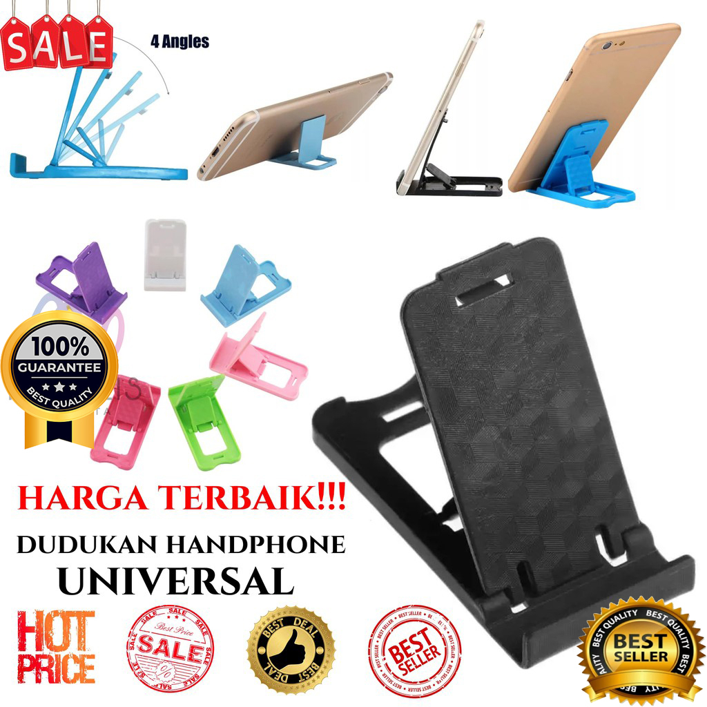 DUDUKAN HANDPHONE LIPAT / STAND HP TABLET / HOLDER UNIVERSAL