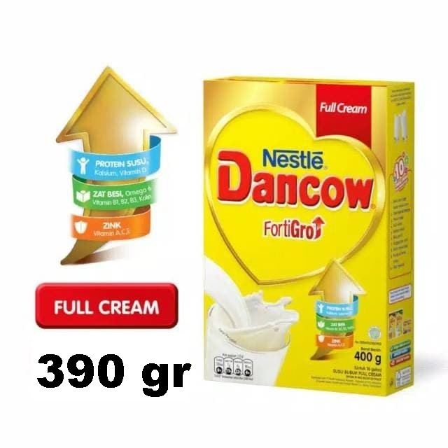 

Dancow Full Cream 390 gr - Dancow Fortigrow Full Cream Susu Bubuk 390 gr