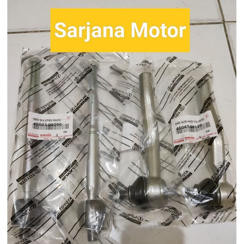 tierod tie rod end long tie rod rack end 1paket new yaris new vios 2003-2016 original