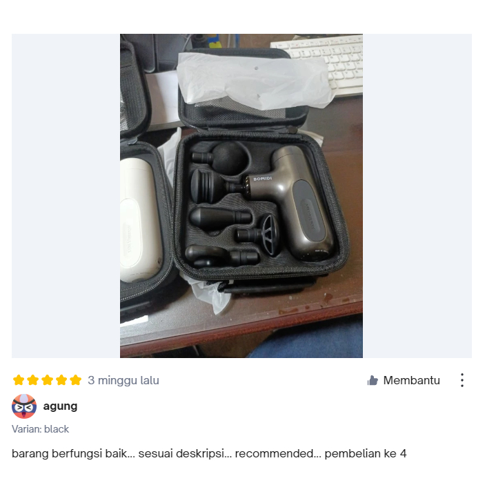 BOMIDI Portable Mini Portable Massage Gun M1 Alat Pijat Elektrik