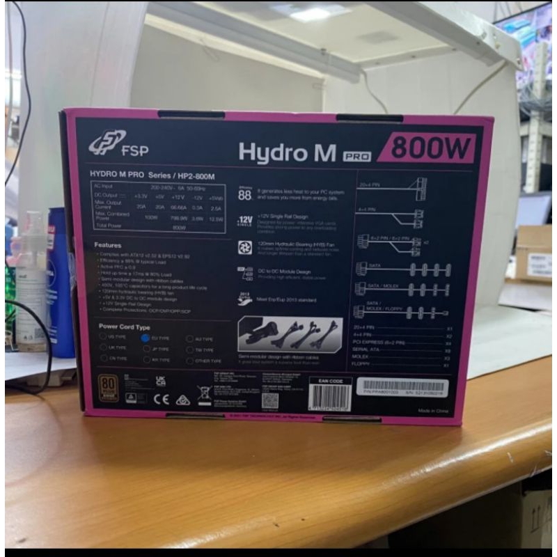 POWER SUPPLY FSP HYDRO M PRO 800 WATT