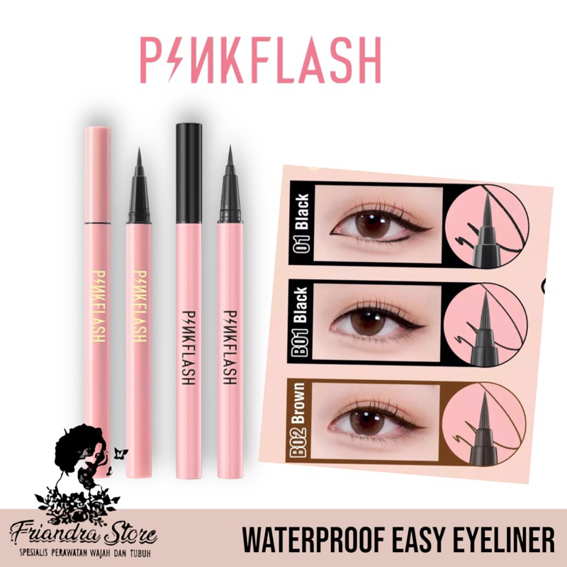 PINKFLASH WATERPROOF EASY EYELINER / PINKFLASH EYELINER / EYELINER PINKFLASH