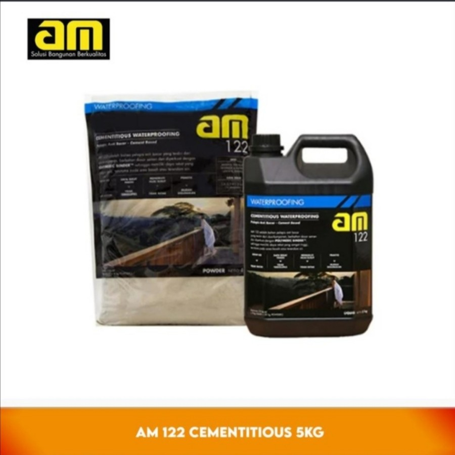 AM-122 WATERPROOFING 5KG SET (1KG LIQUID + 4KG POWDER)