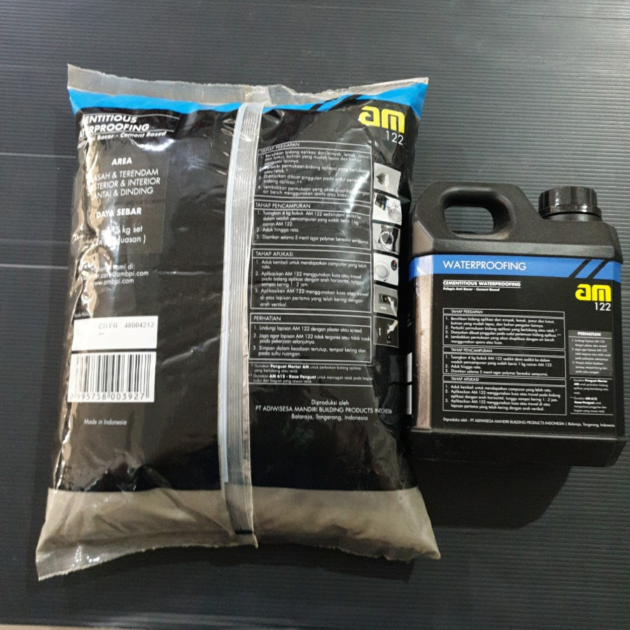 Pelapis anti bocor/waterproofing AM 122 kemasan &quot;4kg+1kg