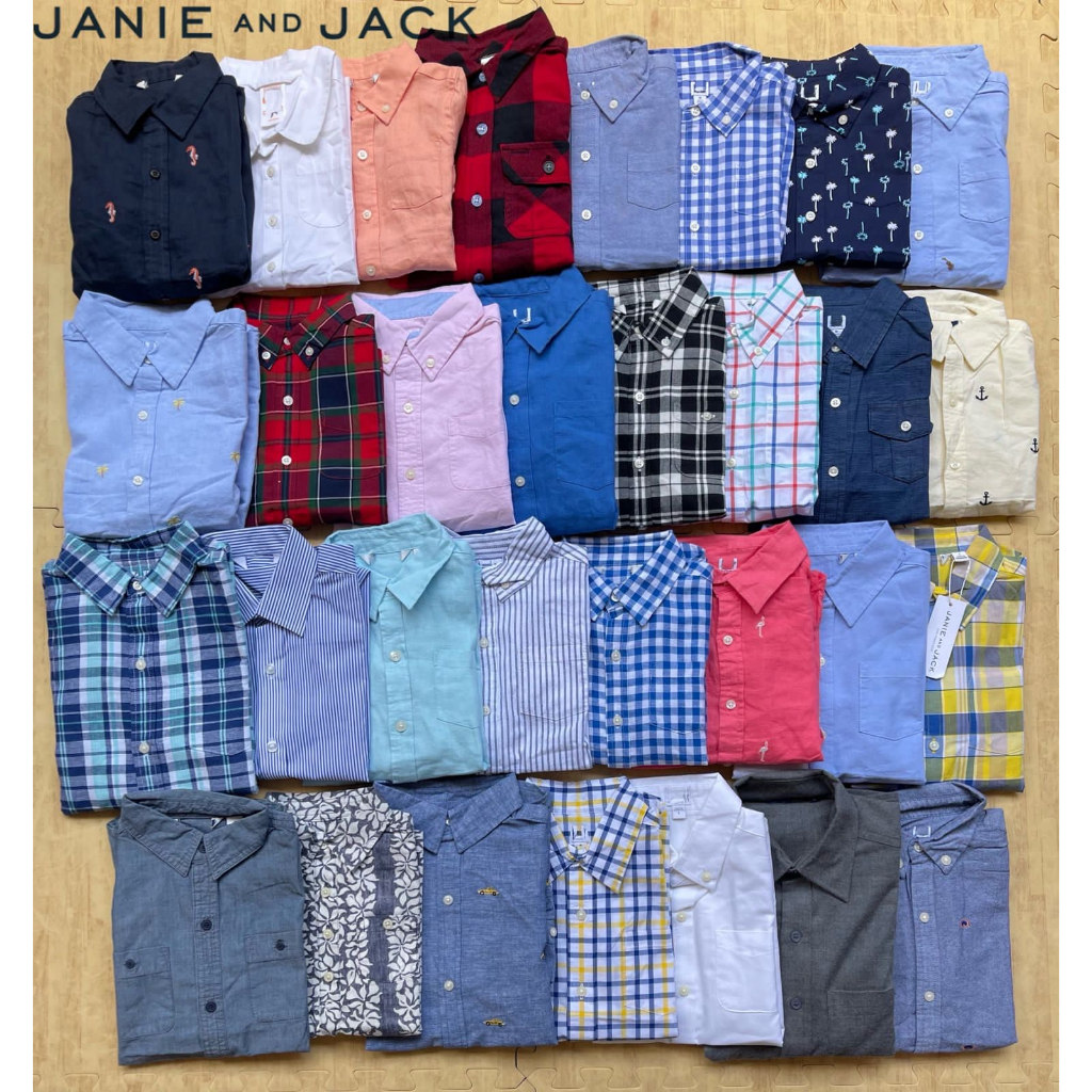 KEMEJA ANAK JANIE AND JACK 2-12TAHUN