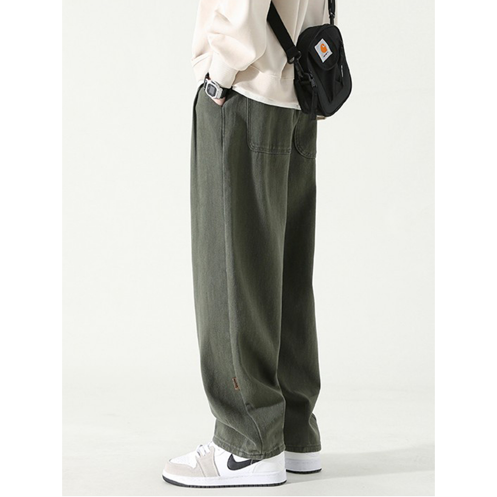 Cargo Pants Pria Regular Straight Loose Fit Pria Celana Cargo Panjang Celana Olahraga Cargo Pants korea Santai Pria Dewasa celana Training Pria Sport Trackpants Celana jogger pria