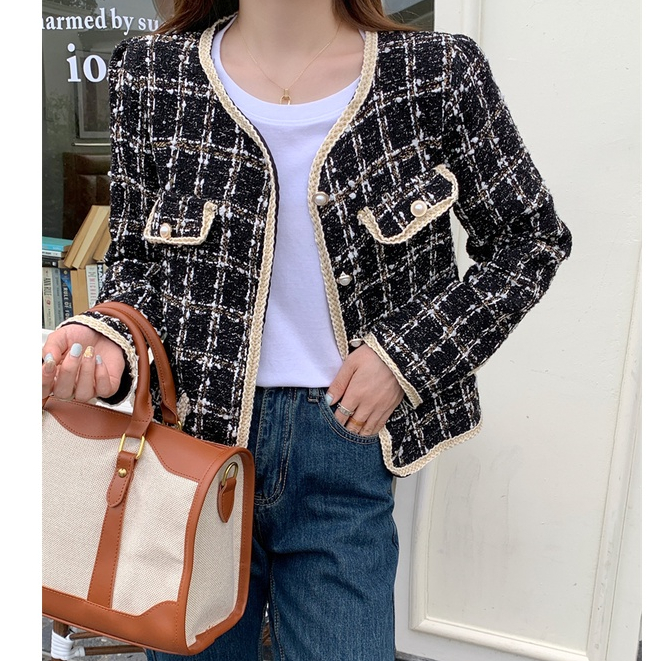 Jacket Korean Style Wanita Lengan Panjang Premium Kekinian Cardigan Crop Vintage Terbaru Baju Atasan Wanita