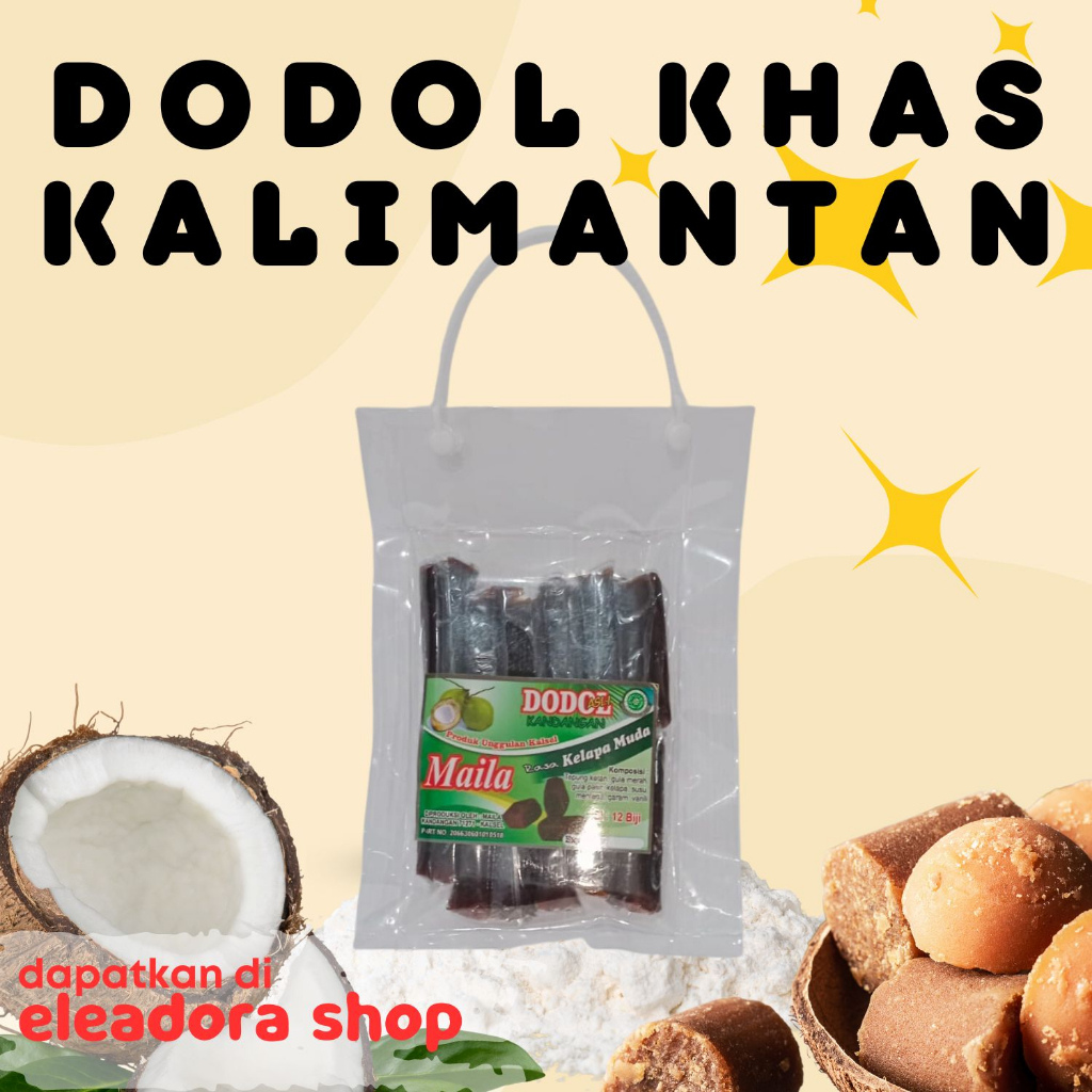 

Dodol Kandangan Maila - Kemasan Tas Plastik - Khas Kalimantan Selatan