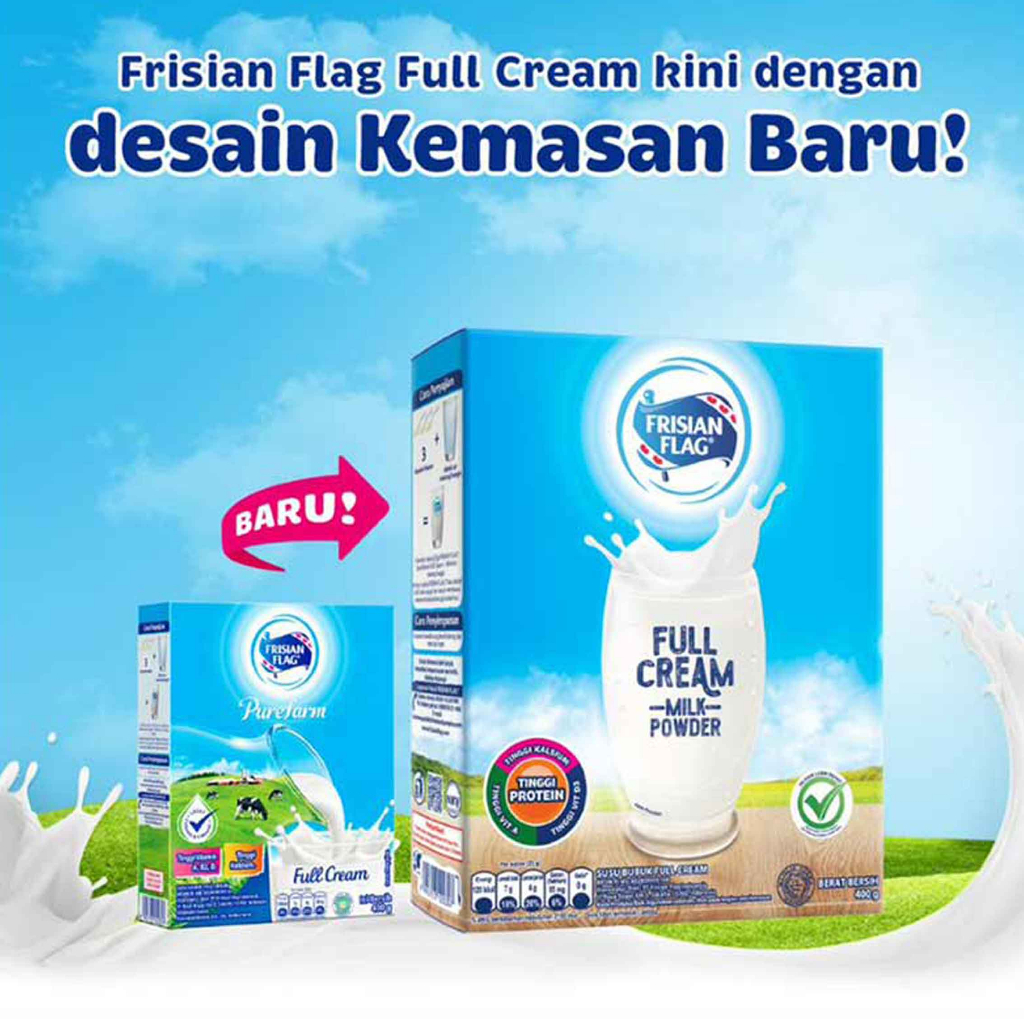 Susu Bubuk* Frisian Flag* Full Cream* 400gr