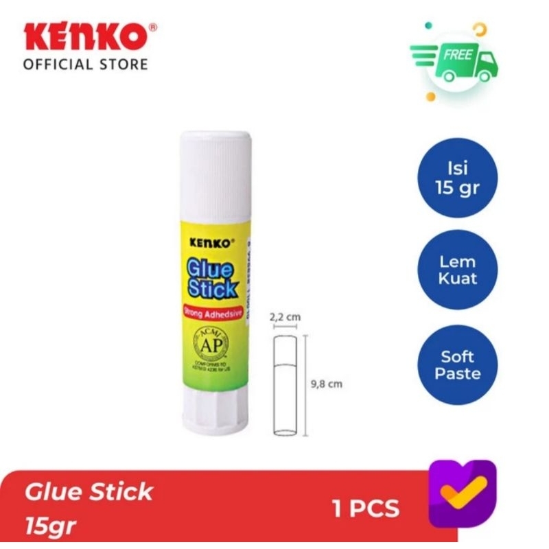 

Kenko GLUE STICK/LEM BATANG 15 Gr Lem Kertas
