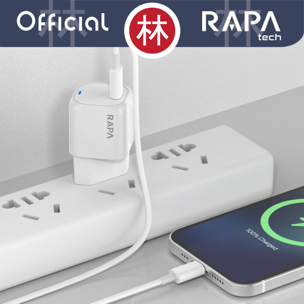 RAPAtech CH2120 - POWER MINI II - PD20W Charger Fast Charge QC3.0 AFC