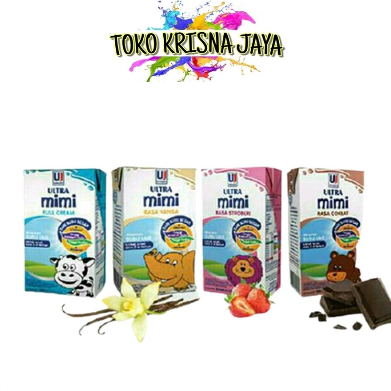 

ULTRA MIMI SUSU CAIR UHT RASA FULL CREAM | VANILA | STRAWBERY | COKLAT NETTO 3 PCS X 125 ML