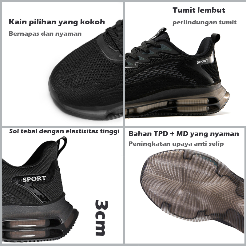 Sepatu Pria Sneakers Import Anti Air Outdoor Shoes Casual Running Basketball Sepatu Olahraga Murah