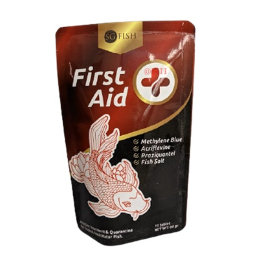 FIRST AID Plus SG Obat Ikan Tablet Garam Methylene Blue Acriflavine