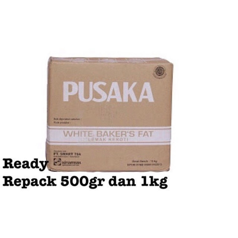 

mentega putih pusaka / shortening pusaka / margarin putih pusaka repack