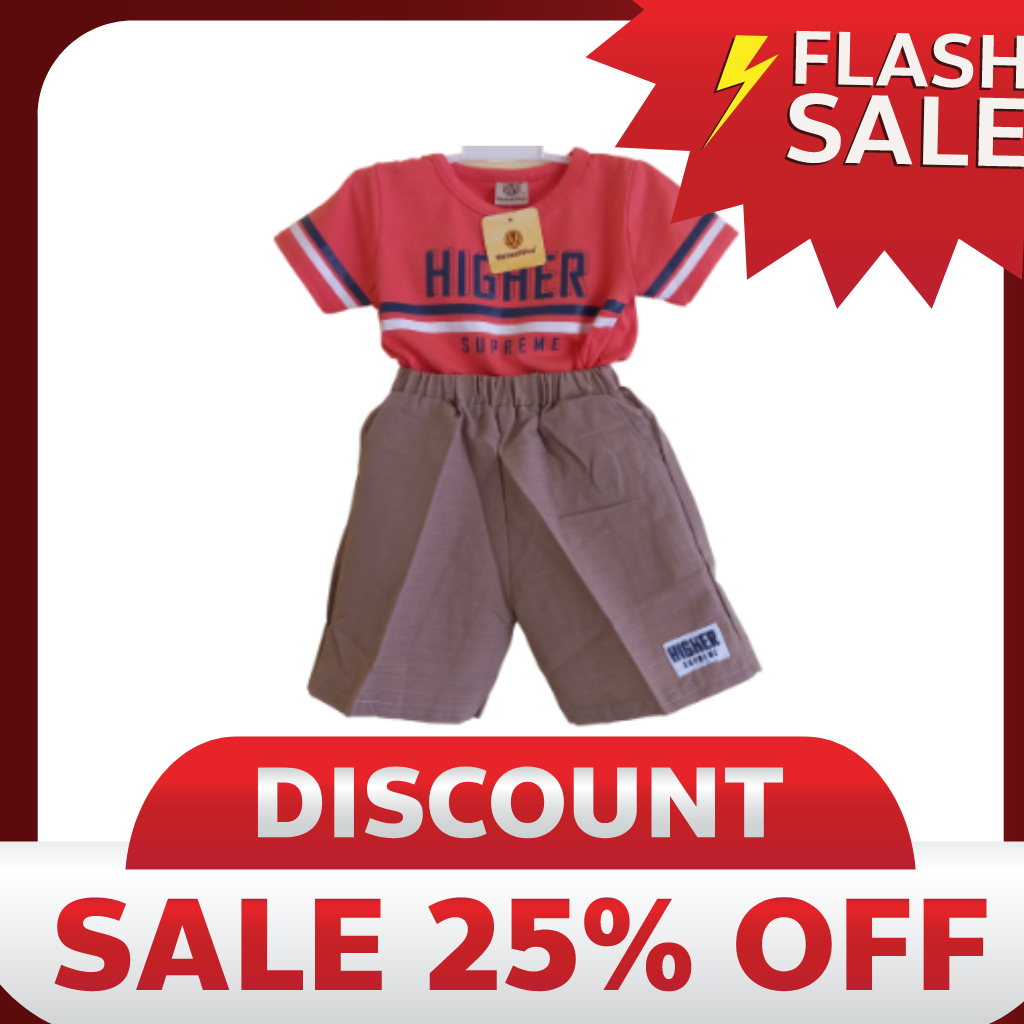 [COD] Baju Stelan Anak Laki Laki Ukuran 1-10 Tahun Fashion Pakaian Set Setelan Cowok Usia 1 2 3 4 5 