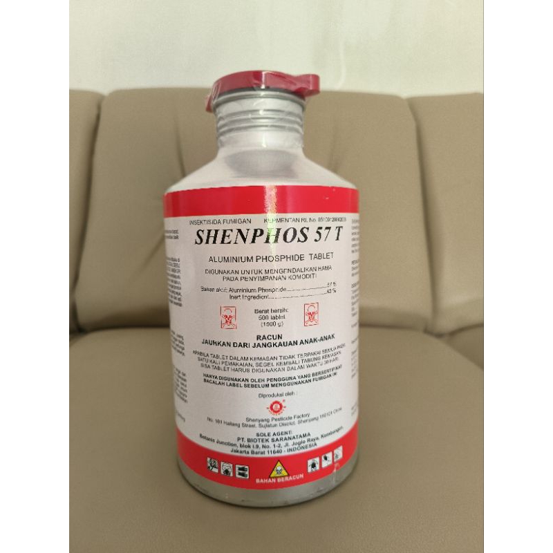 SHENPHOS 57T Fumigan Senpos 57T 500 Tablets 1.5 Kg Fumigasi Hama Gudang Kutu Beras Jagung Palawija T