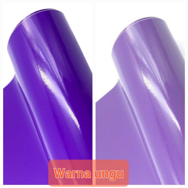 Stiker skotlet warna lilac/lavender/ungu glossy L45cm
