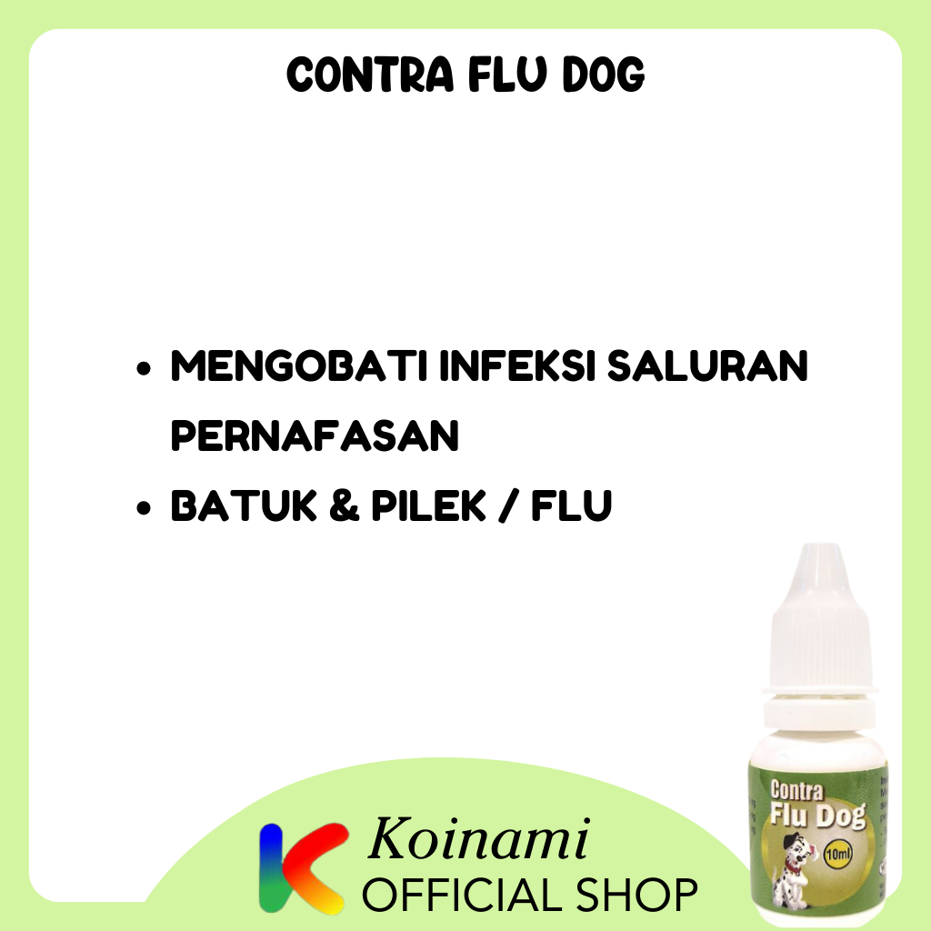 CONTRA FLU DOG / OBAT FLU ANJING / BTM