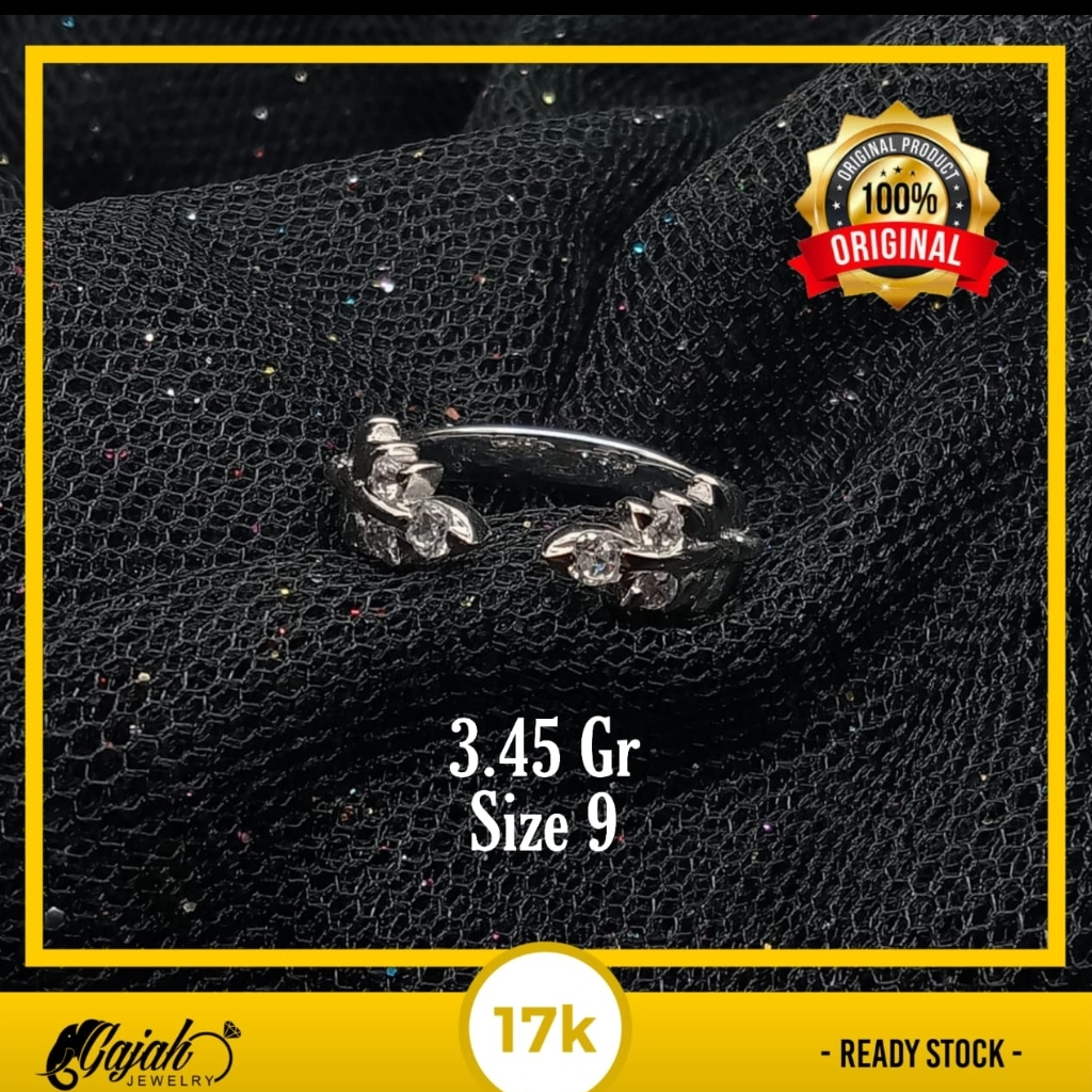 Cincin Emas 17K - 3.45 Gr Kadar 750 - 4800