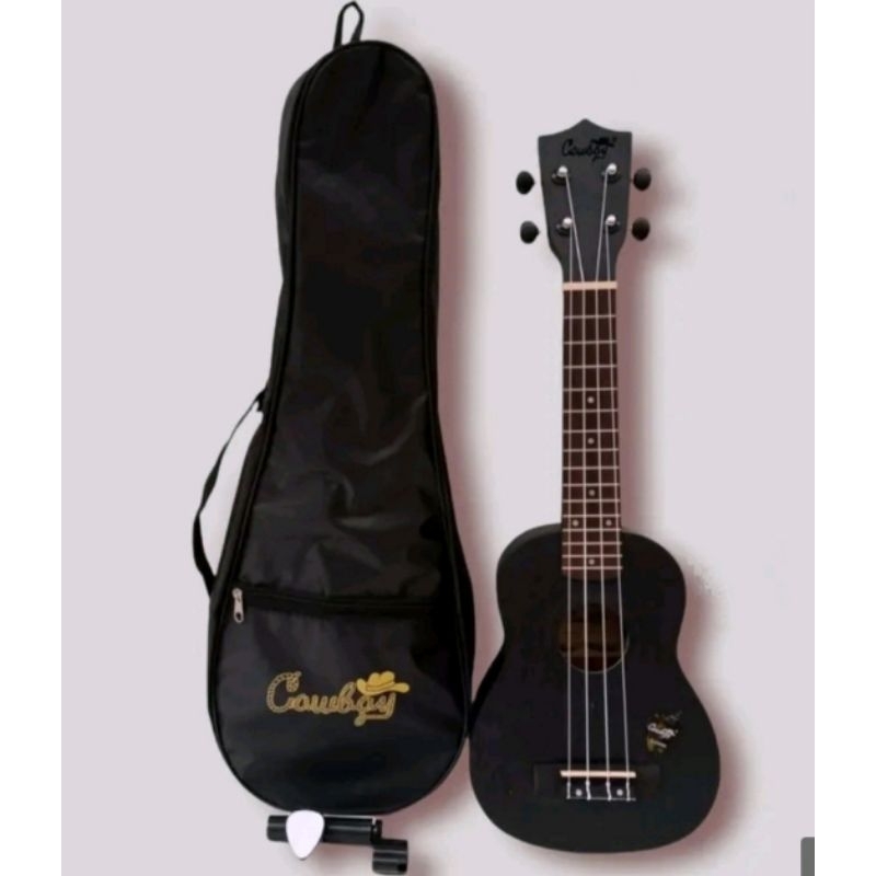 UKULELE COWBOY SOPRAN SOPRANO 21&quot; ORIGINAL SENAR 4 - GARANSI PENGIRIMAN &amp; PRODUK SELAMA TRANSAKSI BELUM TERSELESAIKAN  - COD