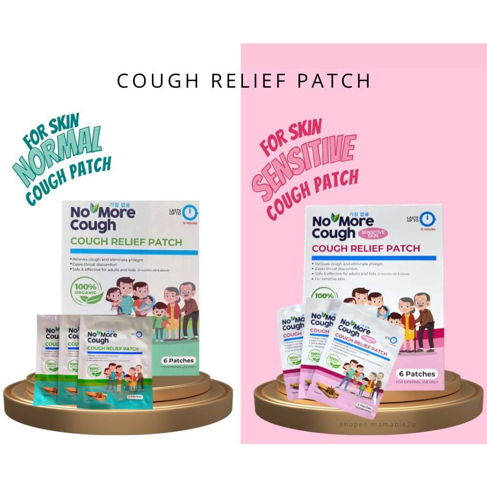 Cough relief patch Plester batuk herbal organik untuk anti cough no more organic