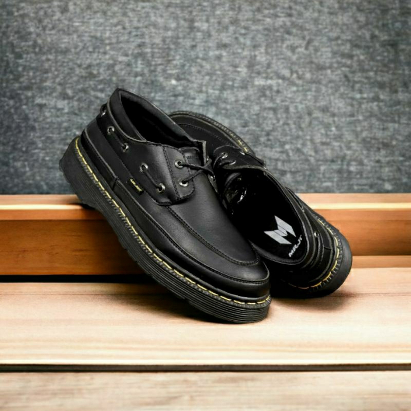 JOERIODM Sepatu Docmart Low Boots Pria Formal Kerja Casual Trendi Warna Hitam Low Boots Men Original