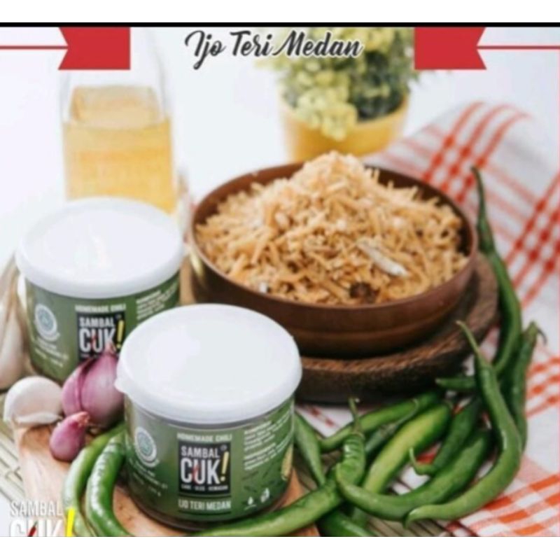 

sambal ijo teri medan/sambal praktis/sambal kemasan