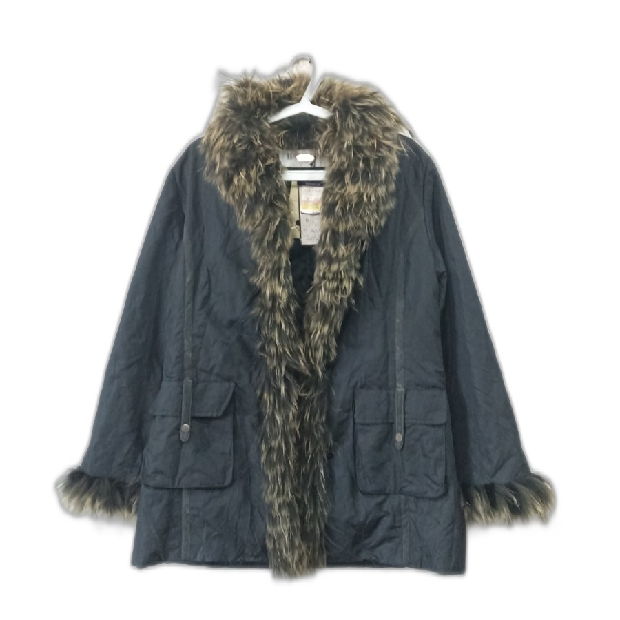 Jaket Balmain Paris Fur Down Jacket Tebal Musim Dingin Asli Murah Terbaru