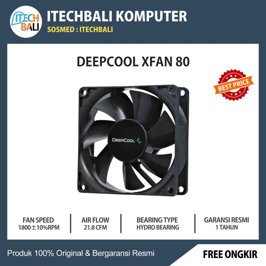 Fan DEEPCOOL XFAN 80 | ITECHBALI