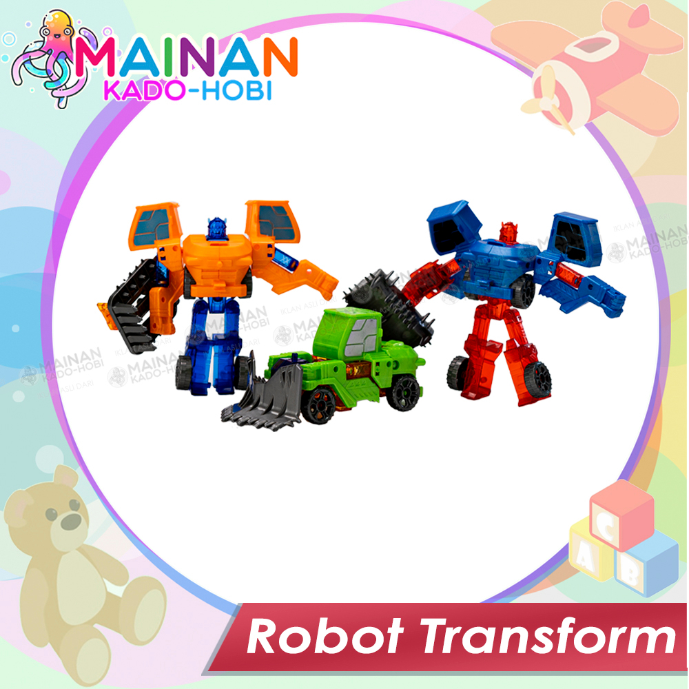 HADIAH ULANG TAHUN MAINAN ANAK LAKI DIECAST CAR ROBOT TRANSFORMERS