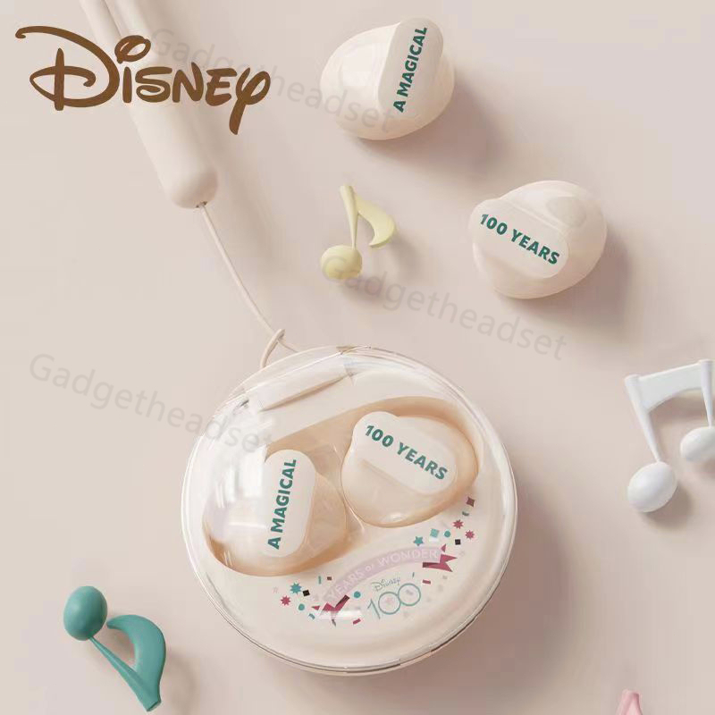 [Dengan lanyard] 100% Original TWS Disney Headset Bluetooth 5.3 Desain semi-in-ear with Mikrofon untuk Android IOS Gaming Sport