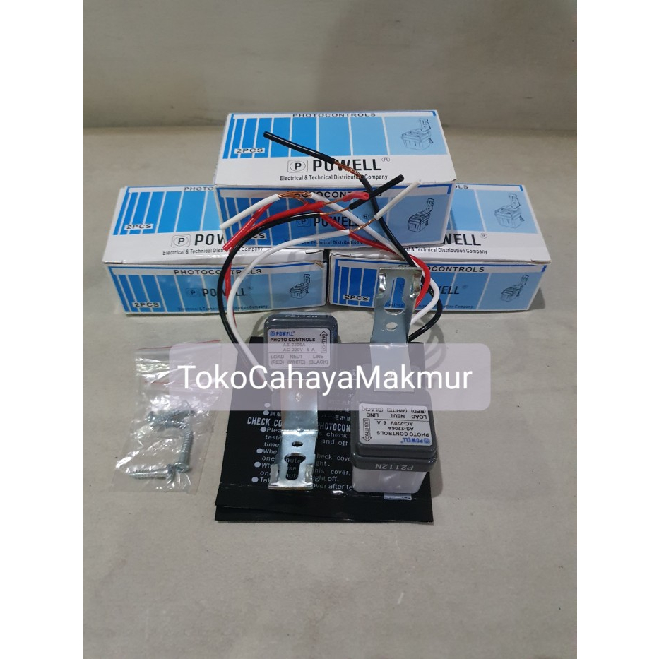 Photocell / Fotocell / Fotoswitch 6A Sensor Cahaya Otomatis Powell