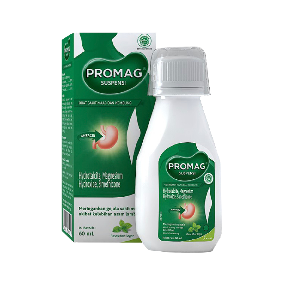 Promag Cair (Sirup Suspensi) Botol 60 ml Free Promag Double Action