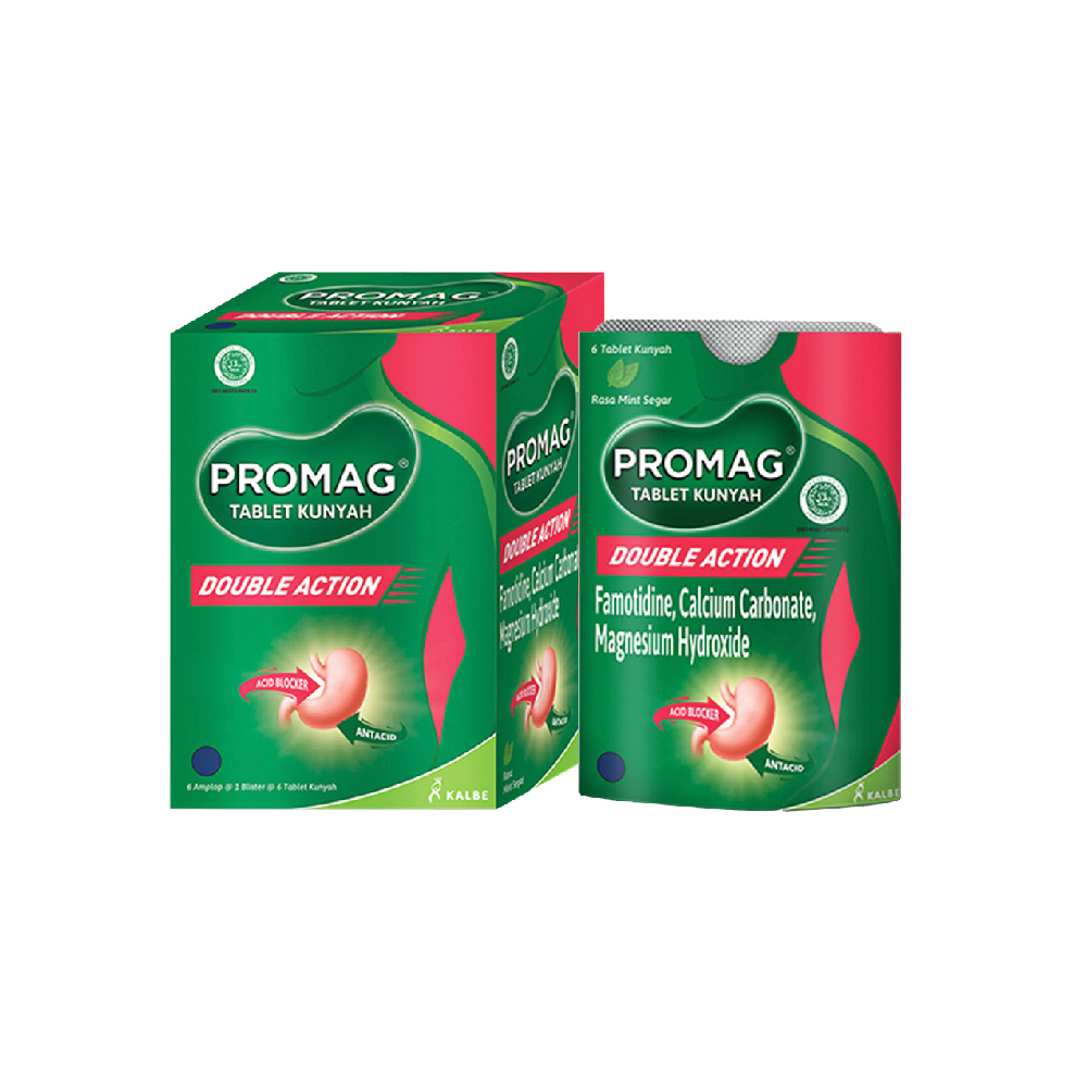 Promag Double Action Obat Sakit Maag 1 Box Tablet Free 1 Box