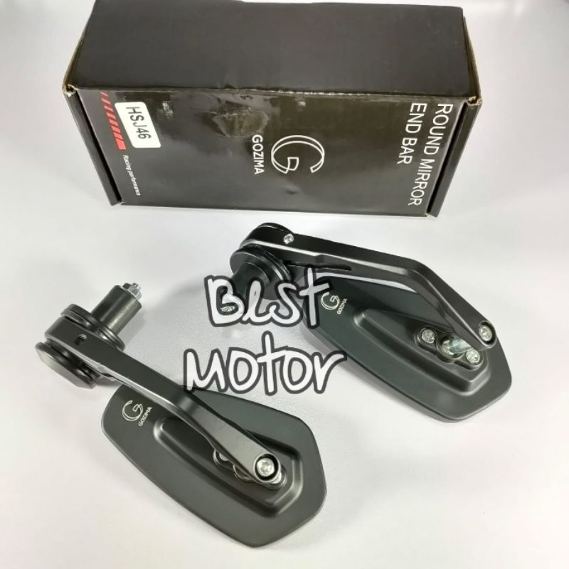 Spion Jalu Oval Bar End Gozima HSJ46 Nmax Aerox Lexi Adv Pcx Vario Mio Ninja Vixion Universal CNC