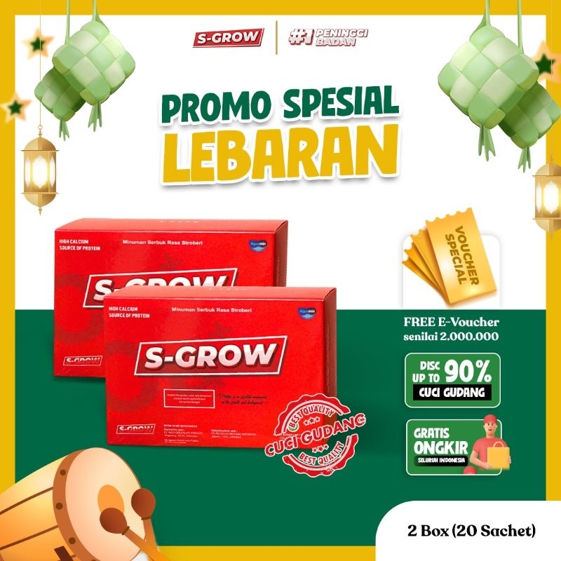 

S-GROW Susu Peninggi Badan ( Paket Gold)+ Emas 1 gram