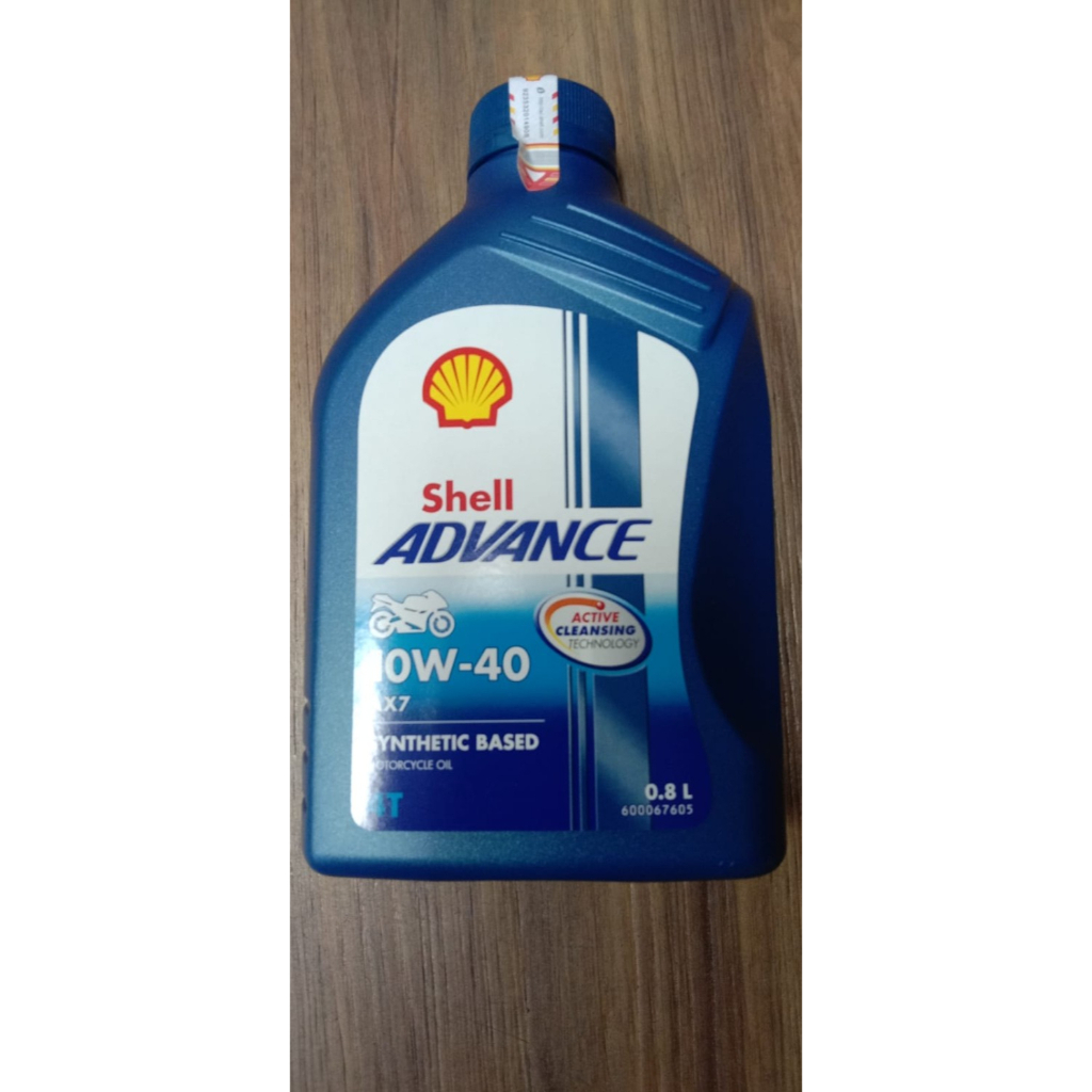 Oli Motor Shell Advance AX7 10w 40 Synthetic 800ml Oli Supra x Revo Karisma Vega Jupiter