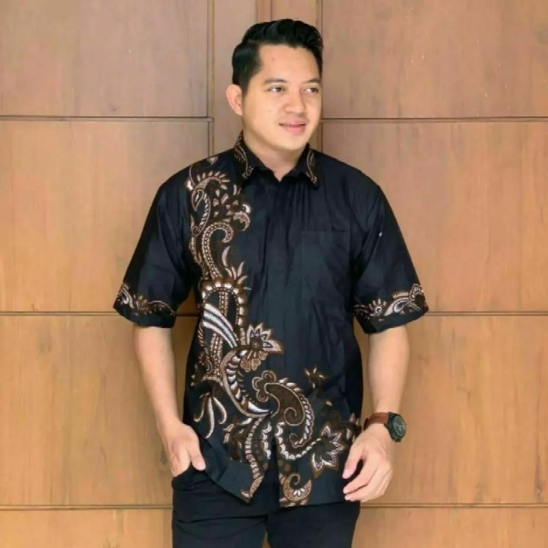 Kemeja batik pria lengan pendek reguler m l xl xxl | Baju batik lengan pendek premium