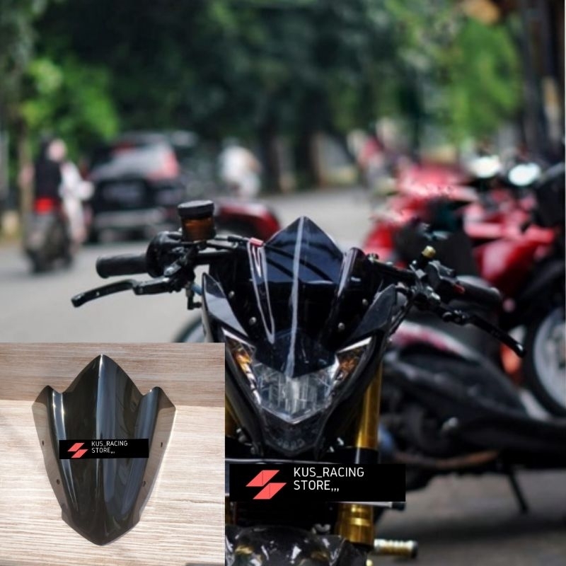 Visor Variasi Satria Fu Facelift 2014 - 2015  Model sipit Bahan Akrilik Tebal