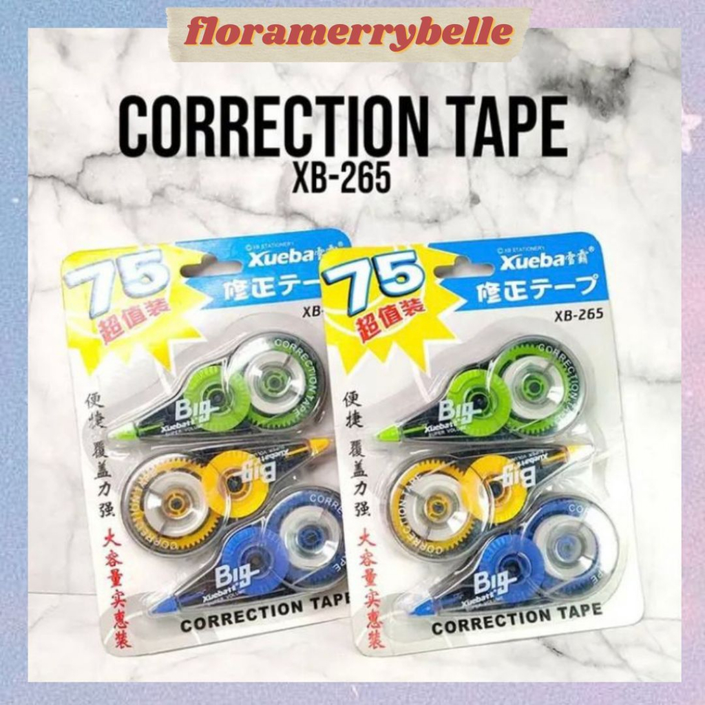 

[FMB.ID] (1 PCS) Tipe-x Roll Kertas / Tipe-x Pita / Correction Tape Penghapus Pulpen Alat Tulis Kantor Sekolah