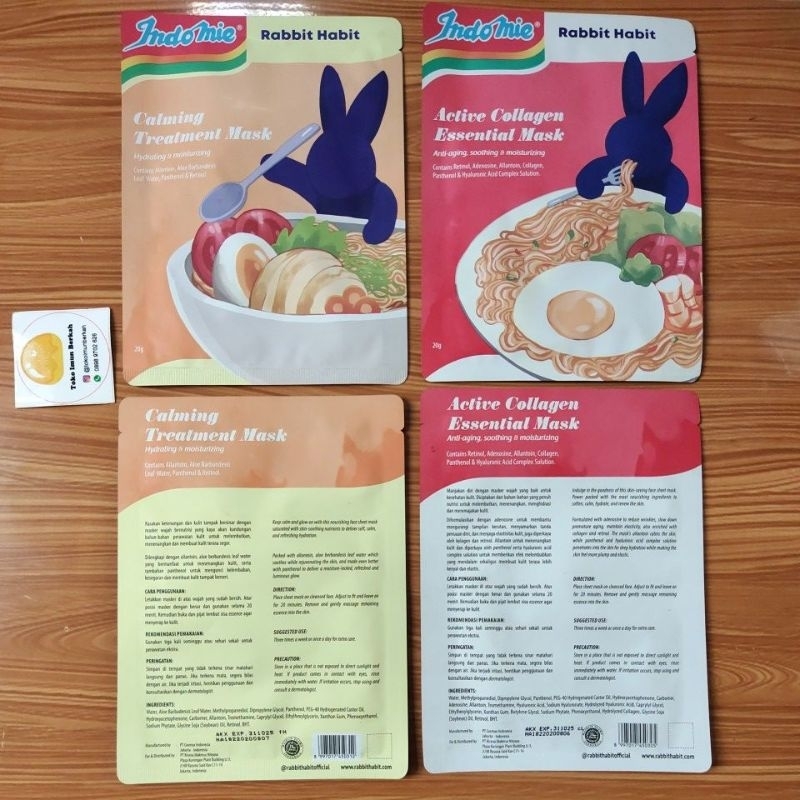 Masker Indomie Rabbit Habit