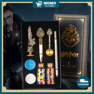 Retro Seal Wax Beads Set Stempel Sealing Lilin Segel Wax Stempel Undangan Stempel Pernikahan Hogwarts Styles