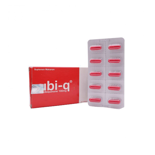 UBI-Q 100 MG SUPLEMEN ANTIOKSIDAN ISI 10 KAPSUL