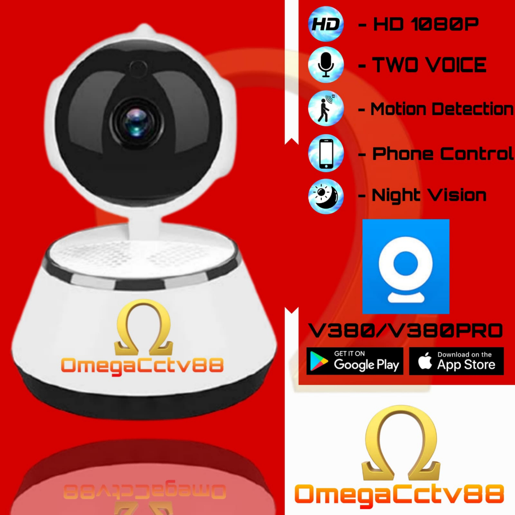 IP WIFI CCTV Camera V380 Smart Home Wifi Kamera HD1080P Q6 Wireless IP Kamera