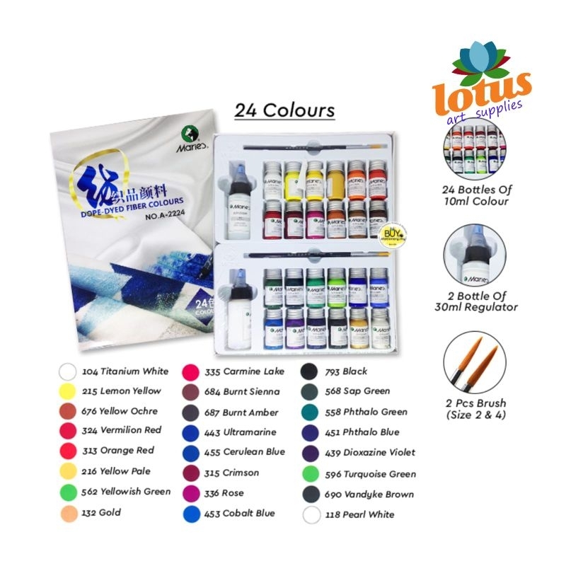 

Maries Dope-Dyed Sneaker Permanent Fabric Paint Set 24 SF6