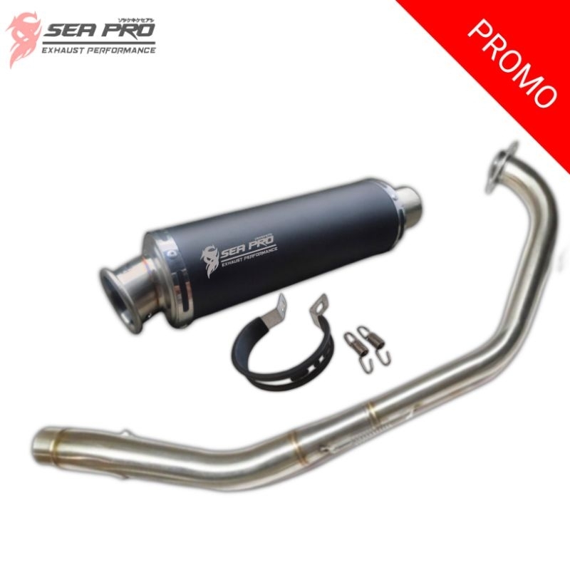 Knalpot Fullset Motor Satria Fu Sonic Vixion R15 GSX Mt15 Cbr Cb150 ORI Sea Pro Exhaust
