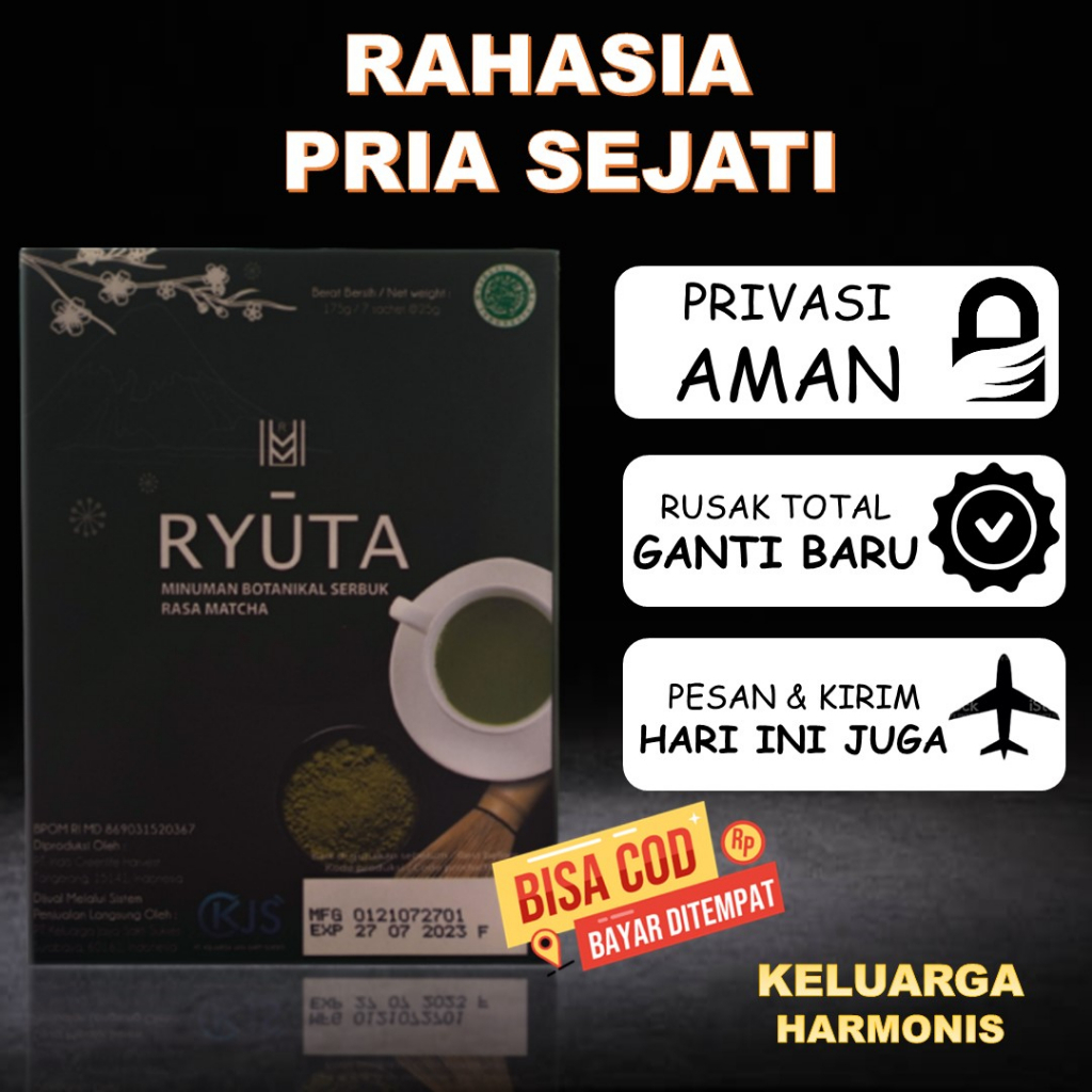 Minuman Teh Ryuta Sembuhkan Ejakulasi  Penambah Stamina Pria Dewasa Pemanjang Pembesar Mr Permanen P